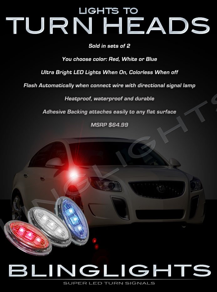 Opel Vauxhall Flushmount LED Turn Signal Marker Lights Side Blinker Lamps