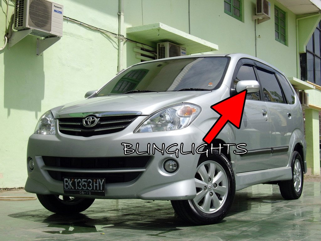 Toyota Avanza LED Side Mirrors Turnsignals Lights Mirror Turn Signals Lamps Signalers Accents