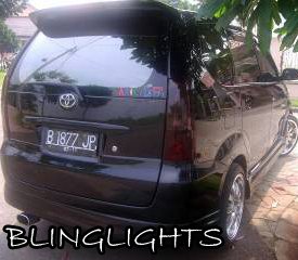Toyota Avanza Tinted Smoked Overlays Protection For Taillamps Taillights Tail Lamps Lights Film