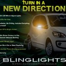 Volkswagen VW UP! Side View Mirrors Turnsignals Lights Mirror Turn Signals Lamps Signalers Accents