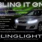Toyota Matrix LED DRL Head Lamp Strips Daytime Running Lights