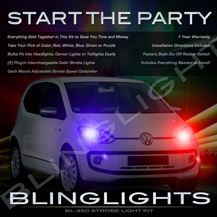 SEAT Mii Police Strobe Light Kit for Headlamps Headlights Head Lamps Lights Strobes