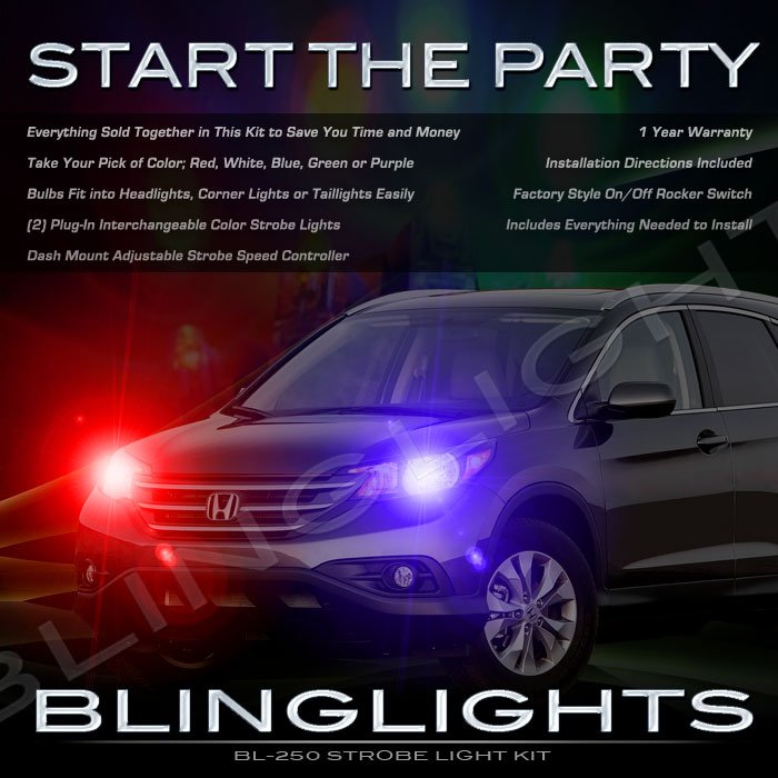 Honda CR-V CRV Police Strobe Light Kit for Headlamps Headlights Head Lamps Strobes Lights