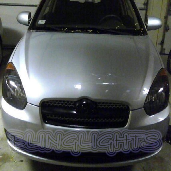 Hyundai Avega Tinted Smoked Headlight Headlamp Overlays Film Protection