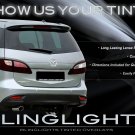 2012-2014 Mazda Premacy Tinted Tail Lamp Light Overlays Kit Smoked Protection Film