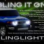 Toyota FJ Cruiser LED DRL Light Strips Headlamps Headlights Day Time Running Lights Halos Angel Eyes