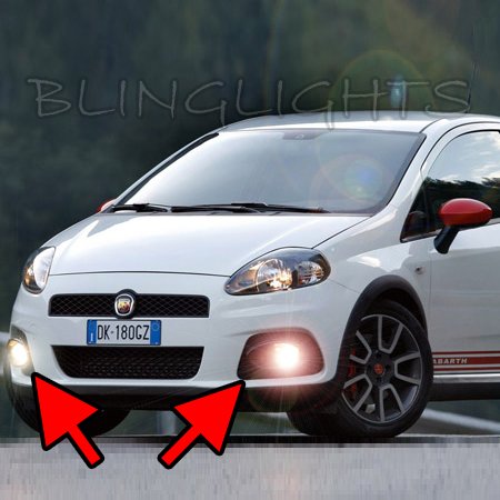 Fiat Abarth Grande Punto Xenon Fog Lamps Driving Lights Kit 2007 2008 2009 2010 2011