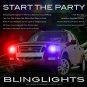 Ford Explorer Police Head Lamp Strobe Light Kit Red White Blue Green Purple