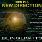BlingLights Brand LED Side Mirror Addon Turnsignals compatible with Chevrolet Beat