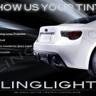 Toyota 86 GT-86 Tinted Smoked Protection Overlays Film for Taillamps Taillights Tail Lamps Lights Toyota 86 GT-86 Tinted Smoked Protection Overlays Film for Taillamps Taillights Tail Lamps Lights