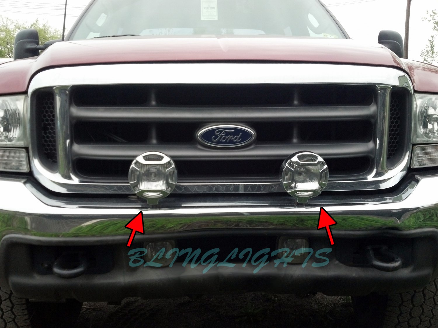 Ford ranger front bumper light bar