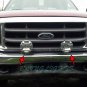Ford Ranger Off Road Driving Lights Chrome Brush Front Bumper Bar Auxiliary Lamps Pair Set Kit