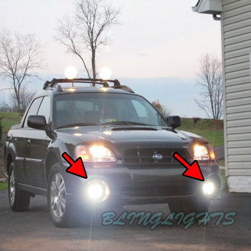 Large Fog Lights Lamps for 2003 2004 2005 2006 Subaru Baja