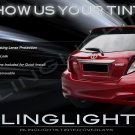 12 13 Toyota Yaris Tinted Smoked Taillamps Taillights Overlays Film Protection
