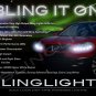 Nissan Qashqai LED DRL Light Strips Headlamps Headlights Day Time Running Lamps Strip Lights