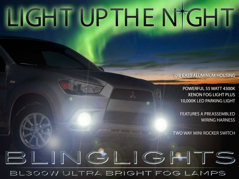 2011 2012 Mitsubishi RVR Xenon Fog Lamps Driving Lights Kit