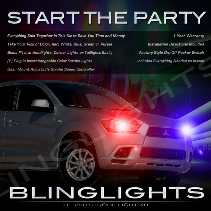 Mitsubishi ASX Strobe Light Kit for Headlamps Headlights Head Lamps Lights Strobes Police