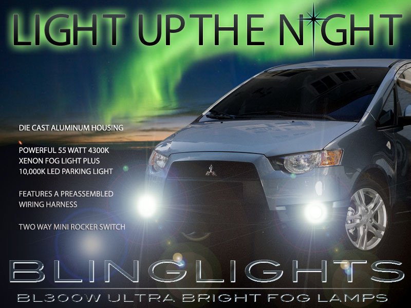 2009 2010 2011 2012 2013 Mitsubishi Colt Xenon Fog Lamps Driving Lights Foglamps Foglights Kit