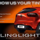 Kia Rio Hatchback Tinted Tail Light Overlay Lamp Smoked Kit Film Protection Kia Rio Hatchback Tinted Tail Light Overlay Lamp Smoked Kit Film Protection