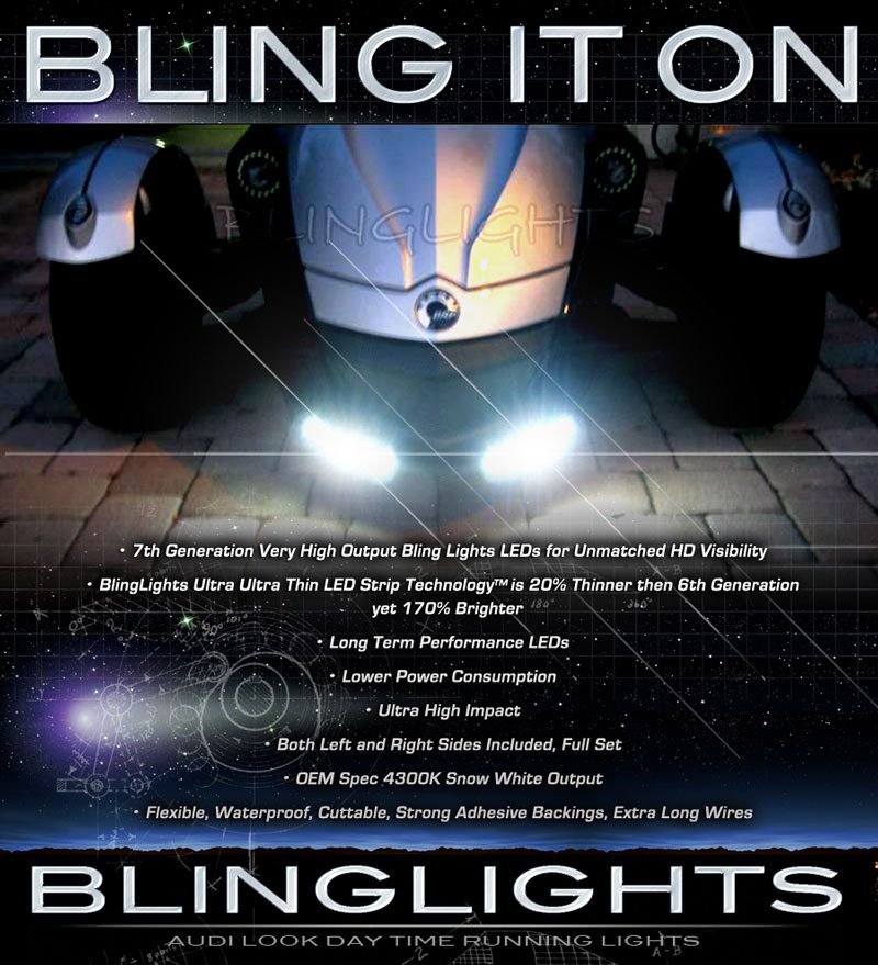 Can-Am Spyder Roadster LED DRL Head Lamps Strips Lights Kit