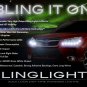 LED DRL Head Light Strips Daytime Running Lamps for 2014-2021 Subaru Forester