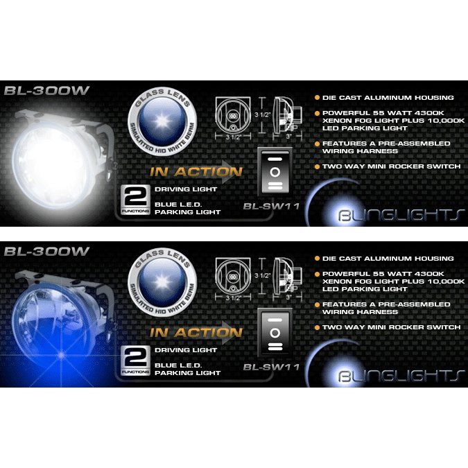 Jeep Cherokee Liberty Bumper Fog Lamp Light Kit NON-US