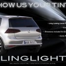 VW Golf Tinted Smoked Tail Lights Lamps Overlays Kit Protection Film VW Golf Tinted Smoked Tail Lights Lamps Overlays Kit Protection Film