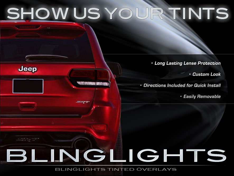 Jeep Grand Cherokee Tinted Tail Light Overlays Covers Lamp Film Guards
