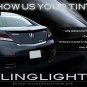 2009-2013 Acura TL Tint Smoke Tail Lamps Lights Overlays Kit Protection Film