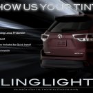 Toyota Kluger Tint Smoke Tail Lamps Lights Overlays Kit Protection Overlays Film