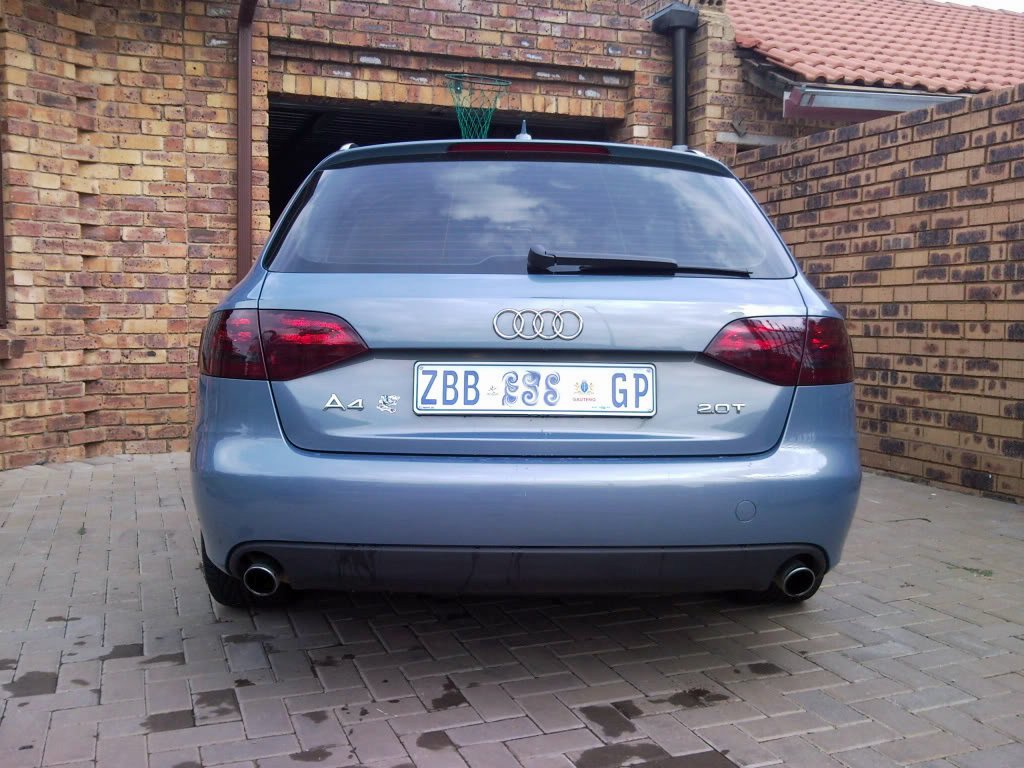 Audi A4 Tinted Smoked Protection Overlays for Taillamps Taillights Tail Lamps Lights
