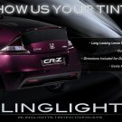 Honda CR-Z Tinted Tail Light Covers Lamp Film CRZ Overlay Kit