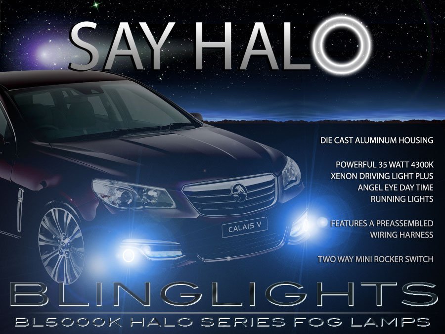 Holden VF Ute Halo Fog Lamp Angel Eye Driving Light Kit