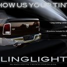 Tinted Tail Lamps Light Overlay Kit Smoked Film Protection for Dodge Ram Tinted Tail Lamps Light Overlay Kit Smoked Film Protection for Dodge Ram