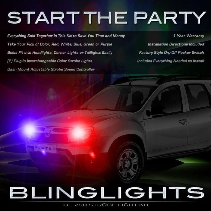 Dacia Duster Custom Xenon Head Light Strobe Lamp Kit