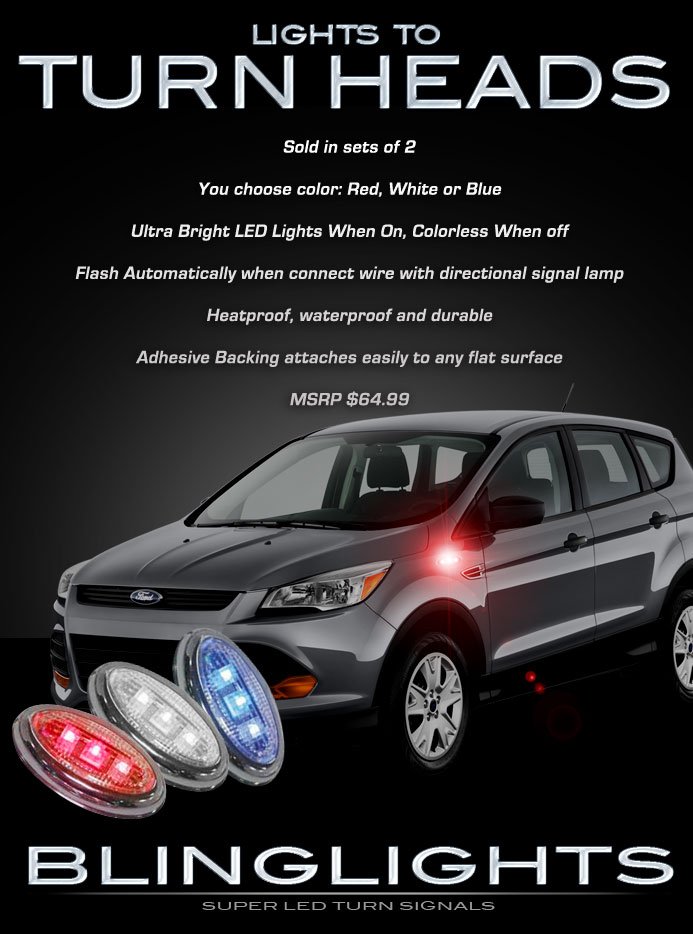 Ford Escape LED Flushmount Turn Signal Light Side Accent Lamp Turnsignalers
