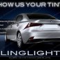 2014+ Lexus IS Tinted Tail Light Smoked Lamp Overlay Kit Film Protection