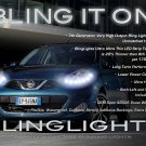 Nissan Micra LED DRL Head Light Strips Day Time Running Lamps Kit K11 K12 K13