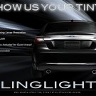 Lancia Flavia Smoked Tail Lamp Light Overlays Smoked Film Protection Kit