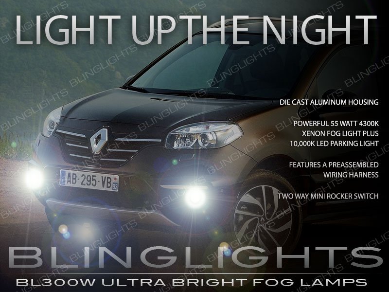 2014-2016 Renault Koleos Fog Lamps Driving Lights Kit Xenon Foglamps Drivinglights