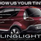 Renault Scénic Tinted Tail Lamps Lights Overlays Kit Smoked Film Protection Scenic