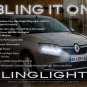 Renault Symbol LED DRL Head Light Strips Day Time Running Lamp Kit