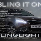 Peugeot 2008 LED DRL Head Light Strips Day Time Running Lamp Kit