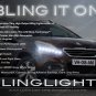 Peugeot 2008 LED DRL Head Light Strips Day Time Running Lamp Kit