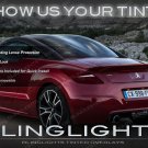 Peugeot RCZ Smoked Tail Lights Lamps Overlays Kit Tinted Protection Film Sport GT R Peugeot RCZ Smoked Tail Lights Lamps Overlays Kit Tinted Protection Film Sport GT R