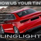 Audi S3 Tail Lamps Tinted Overlays Lights Protection Kit Smoked Film