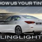 BlingLights Brand Tinted Taillight Protective Film Covers for Infiniti Q50