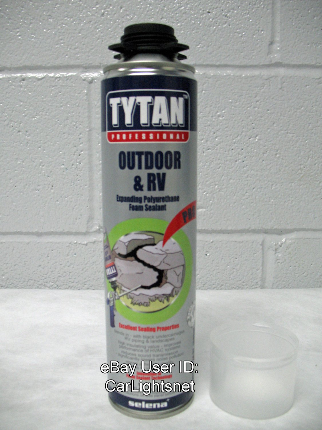 12x Tytan RV Pro Black Rubber Flex Foam Seal Spray Sealant Can Selena USA Indoor Outdoor Repair 24oz