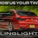BMW M6 Smoked Tail Light Overlays Kit Tinted Lamp Lense Protective Covers E63 E64 F06 F12 F13 Tint