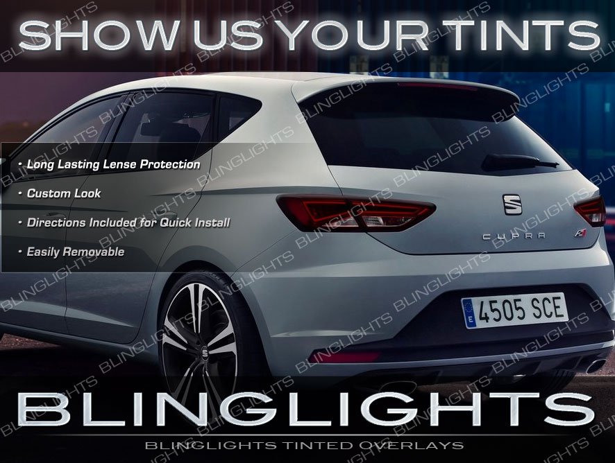 Audi A3 Tinted Tail Lamps Lights Overlays Kit Smoked Film Protection